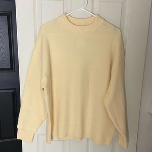 H&M light yellow cozy sweater